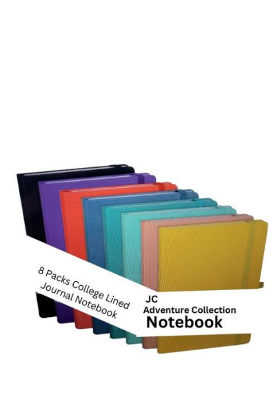 8 Packs Lined Journal Notebook: College Diary