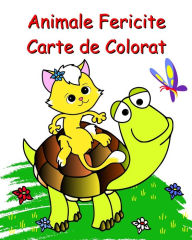 Title: Animale Fericite Carte de Colorat: Pagini frumoase de colorat usor pentru copii 2+, Author: Maryan Ben Kim