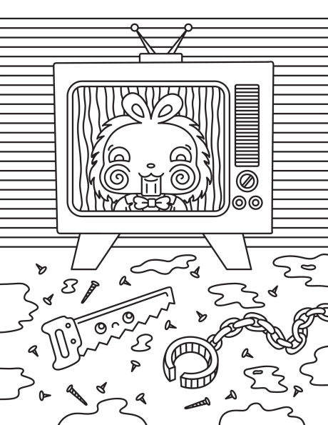 Creepy Cute Horror Coloring Book: Classic American Horror Meets Creepy Kawaii Style