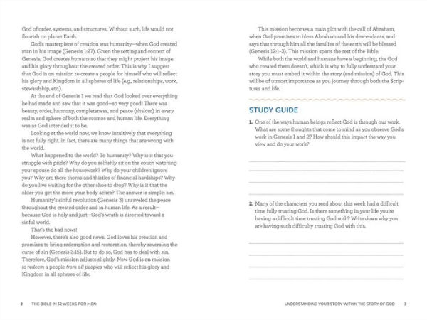 The Bible in 52 Weeks for Men: A Yearlong Bible Study