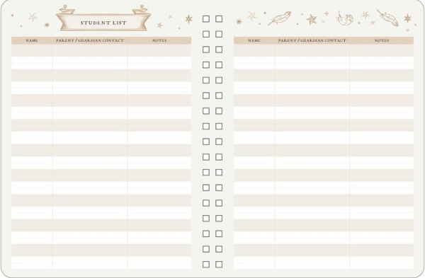 Harry Potter: Hogwarts Teacher's 12-Month Undated Planner: (Harry Potter School Planner School, Harry Potter Gift, Harry Potter Stationery, Undated Planner, Teacher Planner)