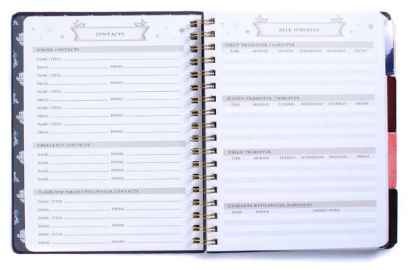 Harry Potter: Hogwarts Teacher's 12-Month Undated Planner: (Harry Potter School Planner School, Harry Potter Gift, Harry Potter Stationery, Undated Planner, Teacher Planner)