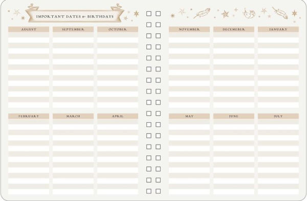 Harry Potter: Hogwarts Teacher's 12-Month Undated Planner: (Harry Potter School Planner School, Harry Potter Gift, Harry Potter Stationery, Undated Planner, Teacher Planner)