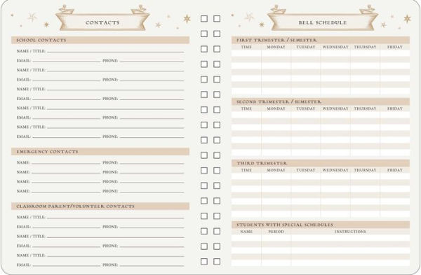 Harry Potter: Hogwarts Teacher's 12-Month Undated Planner: (Harry Potter School Planner School, Harry Potter Gift, Harry Potter Stationery, Undated Planner, Teacher Planner)