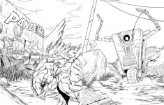 Alternative view 4 of Borderlands: The Official Coloring Book