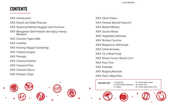 A Taste of Marvel: Snacks: Bite-Size Recipes in a Snack-Size Book