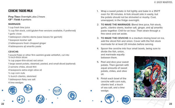 A Taste of Marvel: Snacks: Bite-Size Recipes in a Snack-Size Book