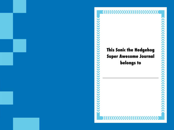 Sonic the Hedgehog Super Awesome Journal