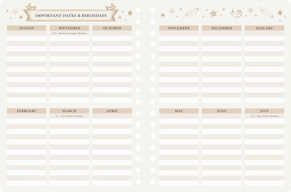 2025-2026 Harry Potter: Hogwarts Student Planner