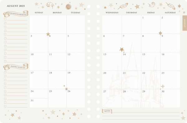 2025-2026 Harry Potter: Hogwarts Student Planner