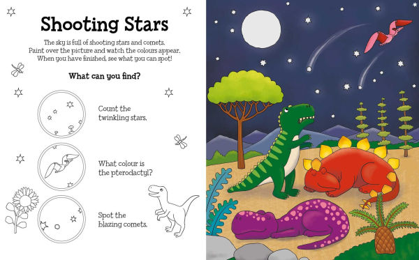 Magical Water Painting: Amazing Dinosaurs: Paint the Pages Again and Again