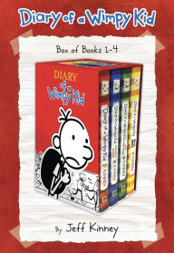 Title: Diary of a Wimpy Kid Box of Books 1-4: Diary of a Wimpy Kid, Rodrick Rules, The Last Straw, and Dog Days, Author: Jeff Kinney