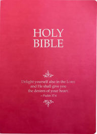 Title: KJV Holy Bible, Delight Yourself In The Lord Life Verse Edition, Large Print, Berry Ultrasoft: (Red Letter, Pink, 1611 Version), Author: Whitaker House