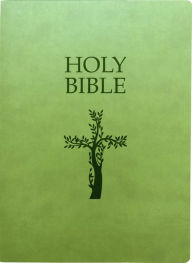 Title: KJV Holy Bible, Cross Design, Large Print, Olive Ultrasoft: (Red Letter, Green, 1611 Version), Author: Whitaker House