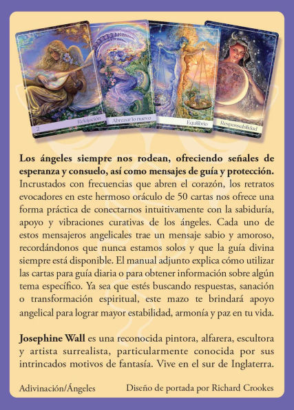 Oráculo de vibraciones angelicales: Mazo de 50 cartas y guía