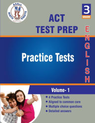 Title: ACT Aspire Test Prep , 3rd Grade ELA Practice Tests: Volume 1, Author: Math-knots