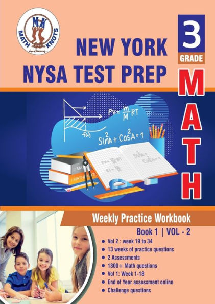 New York State Test Prep (NYST) , 3rd Grade MATH Test Prep: Weekly Practice Work Book , Volume 2: