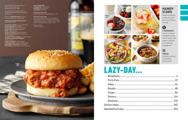 Taste of Home Lazy-Day Dinners, Desserts & More: Dishes So Easy .They Almost Make Themselves!