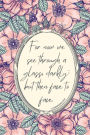 Through a Glass Darkly, 1 Corinthians 13:12 Prayer Journal: Pink Floral Notebook with Encouraging Scripture