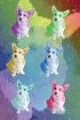 Rainbow Galaxy Corgi Dog Notebook