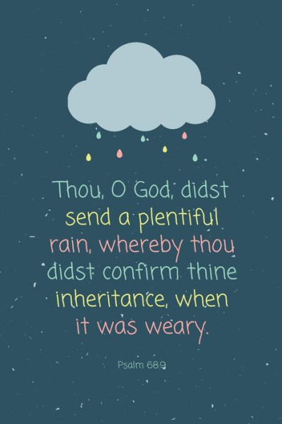 God Sent a Plentiful Rain, Cute Christian Notebooks