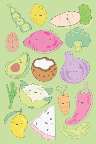 Cute Vegetable Notebook Journal for Girls and Women: Book to Write in Fruits and Vegetables