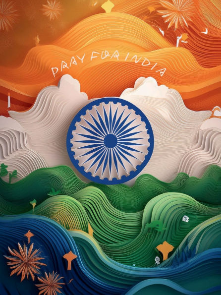 India Flag Prayer Journal Notebook 