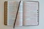 Alternative view 9 of KJV Holy Bible, Giant Print Thinline Large format, Brown Premium Imitation Leath er with Ribbon Marker, Red Letter, and Thumb Index