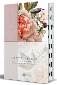 Title: Biblia Reina Valera 1960 letra grande. Tapa dura, tela rosada con flores, tamaño manual con índice, Author: Reina Valera Revisada 1960