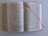Alternative view 8 of Biblia RVR 1960 Letra gigante, símil piel rosada con flores (Edición cantos pintados / Spanish Bible RVR 1960 Giant Print Handy Size Leathersoft Pink floral