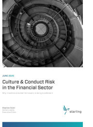 Title: 2025 Culture & Conduct Risk in the Financial Sector: Why it matters and what the industry is doing to address it, Author: Stephen Scott