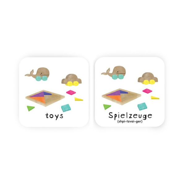 Minilingo German / English Bilingual Flashcards: Bilingual memory game with German & English cards