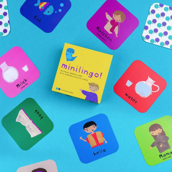 Minilingo German / English Bilingual Flashcards: Bilingual memory game with German & English cards
