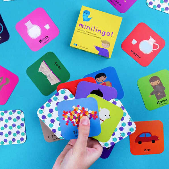 Minilingo German / English Bilingual Flashcards: Bilingual memory game with German & English cards