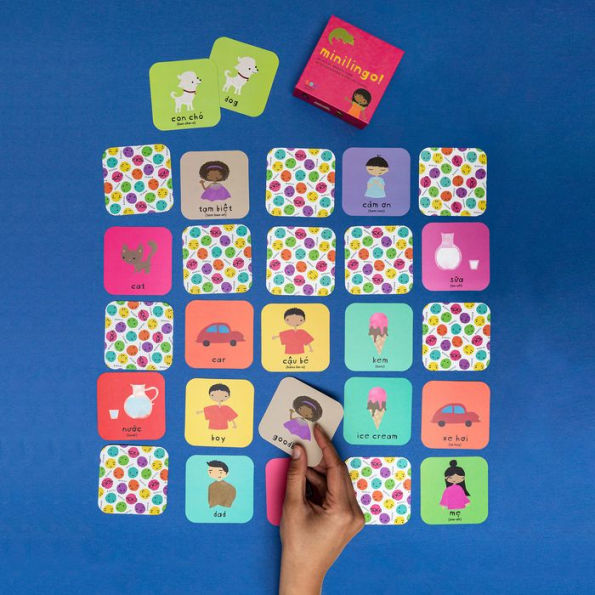 Minilingo Vietnamese / English Bilingual Flashcards: Bilingual memory game with Vietnamese & English cards