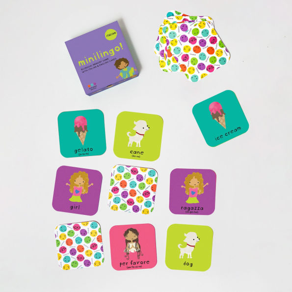 Minilingo Italian / English Bilingual Flashcards: Bilingual memory game