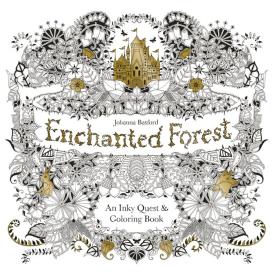 Enchanted Forest: An Inky Quest and Coloring book (Activity Books, Mindfulness and Meditation, Illustrated Floral Prints)