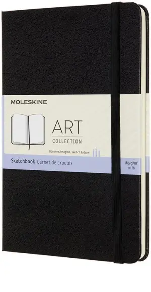 Moleskine Art Collection Sketchbook, Large, Plain, Blue Sapphire, Hard  Cover (5 x 8.25) by Moleskine