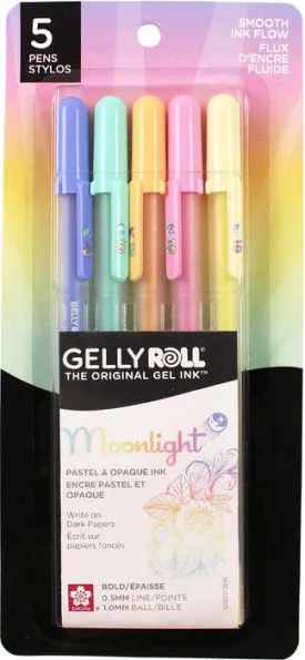 Gelly Roll Moonlight 10 Bold - Pastel 5pk by Sakura of America