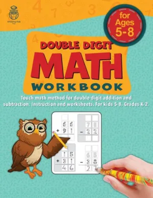 Double Digit Math Workbook: Touch math method for double ...