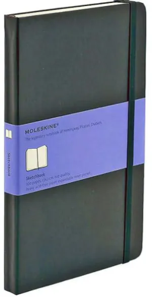 Moleskine Black Large Sketchbook 5.25 x 8.25 by Moleskine