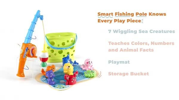 Vtech Jiggle & Giggle Fishing Fun Playset Smart Pole Light up Bobber Rod  Toy -  Ireland