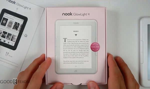 Unboxing the NOOK GlowLight 4 Pearl Pink Limited Edition