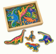 Title: Wooden Dinosaur Magnets