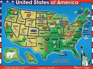 Puzzle By Number® - Map of the United States - Plus-Plus USA