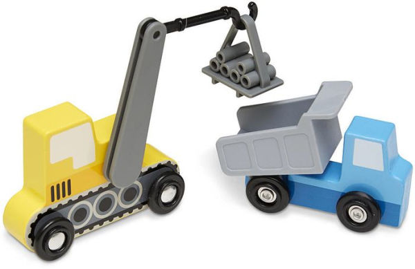 Wooden Construction Site Vehicles by Melissa & Doug | Barnes & Noble®