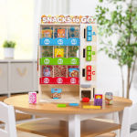 Alternative view 3 of Melissa & Doug Sort, Stock, Select Wooden Vending Machine Play Set, Wooden Toy Play Food For Boys and For Girls 3+