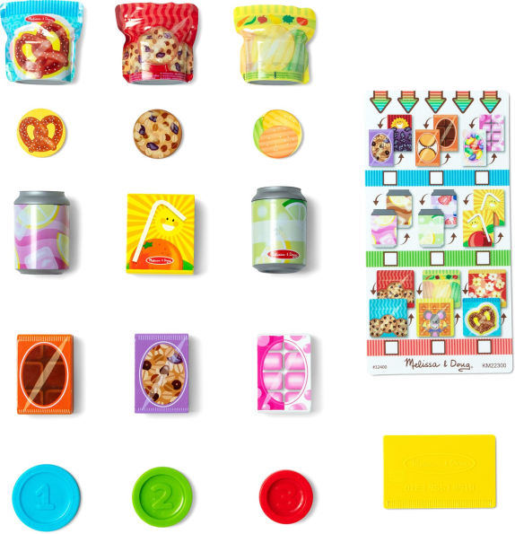 Melissa & Doug Sort, Stock, Select Wooden Vending Machine Play Set, Wooden Toy Play Food For Boys and For Girls 3+