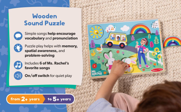 MELISSA & DOUG Ms. Rachel Sound Puzzle in Display