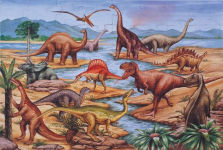 Alternative view 1 of Dinosaurs Floor (48 pc)